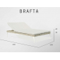 Шезлонг-лежак двойной плетеный с матрасом Skyline Design Brafta алюминий, искусственный ротанг, sunbrella белый, бежевый Фото 4