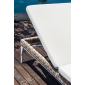 Шезлонг-лежак двойной плетеный с матрасом Skyline Design Brafta алюминий, искусственный ротанг, sunbrella белый, бежевый Фото 7