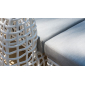 Банкетка плетеная с подушкой Skyline Design Dynasty алюминий, искусственный ротанг, sunbrella белый, бежевый Фото 11