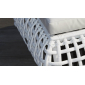 Банкетка плетеная с подушкой Skyline Design Dynasty алюминий, искусственный ротанг, sunbrella белый, бежевый Фото 5