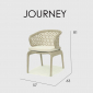 Кресло плетеное с подушкой Skyline Design Journey алюминий, искусственный ротанг, sunbrella бежевый Фото 4