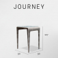 Стол плетеный со стеклом барный Skyline Design Journey алюминий, искусственный ротанг, закаленное стекло бежевый Фото 3