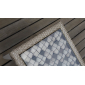 Столик плетеный со стеклом приставной Skyline Design Heart алюминий, искусственный ротанг, закаленное стекло бежевый Фото 10