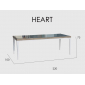 Стол плетеный со стеклом Skyline Design Heart алюминий, искусственный ротанг, закаленное стекло бежевый Фото 3