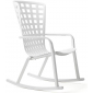 Кресло-качалка пластиковое Nardi Folio стеклопластик белый Фото 1