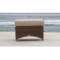 Банкетка плетеная с подушкой Skyline Design Ebony алюминий, искусственный ротанг, sunbrella бронзовый, бежевый Фото 9