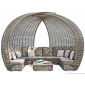 Лаунж-диван плетеный Skyline Design Spartan алюминий, искусственный ротанг, sunbrella серый, бежевый Фото 1
