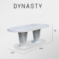 Стол плетеный со стеклом Skyline Design Dynasty алюминий, искусственный ротанг, закаленное стекло черный Фото 3