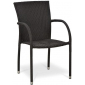 Кресло плетеное Afina Y282A-W52 Brown искусственный ротанг, сталь коричневый Фото 1