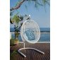 Кресло подвесное плетеное с подушками Skyline Design Dynasty алюминий, искусственный ротанг, sunbrella белый, бежевый Фото 7