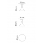Столик мраморный приставной Skyline Design Cylinder алюминий, мрамор кремовый Фото 2