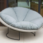Лаунж-кресло плетеное с подушками Skyline Design Luna алюминий, искусственный ротанг, sunbrella белый, бежевый Фото 8