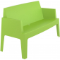 Диван пластиковый двухместный Siesta Contract Box Sofa полипропилен зеленый Фото 5