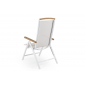 Кресло текстиленовое BraFab Andy алюминий, тик, текстилен белый Фото 2