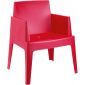 Кресло пластиковое Siesta Contract Box полипропилен красный Фото 1