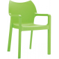 Кресло пластиковое Siesta Contract Diva стеклопластик зеленый Фото 1