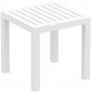 Столик пластиковый для лежака Siesta Contract Ocean Side Table пластик белый Фото 1