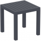 Столик пластиковый журнальный Siesta Contract Ocean Side Table пластик темно-серый Фото 1