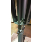 Зонт профессиональный телескопический Scolaro Capri Dark алюминий, акрил антрацит, слоновая кость Фото 7