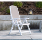 Кресло пластиковое складное Nardi Delta полипропилен, текстилен белый, тортора Фото 7