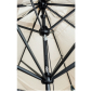 Зонт профессиональный телескопический Scolaro Leonardo Telescopic алюминий, акрил антрацит, слоновая кость Фото 5