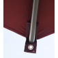Зонт профессиональный Scolaro Napoli Standard алюминий, акрил антрацит, бордовый Фото 6
