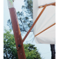 Зонт профессиональный Scolaro Palladio Braccio алюминий, акрил имитация ироко, терракота Фото 6