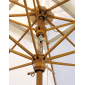 Зонт профессиональный телескопический Scolaro Palladio Telescopic дерево ироко, акрил натуральный, слоновая кость Фото 4