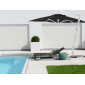 Зонт профессиональный Ø3.5 м Scolaro Rimini Braccio алюминий, акрил белый, черный Фото 1