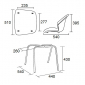 Стул пластиковый Italseat Smile-4 металл, пластик оранжевый Фото 2