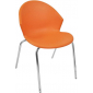 Стул пластиковый Italseat Smile-4 металл, пластик оранжевый Фото 1