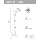 Душ солнечный Arkema Happy XL H 420 полиэтилен высокой плотности антрацит Фото 2