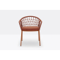 Кресло плетеное с подушкой PEDRALI Panarea сталь, роуп, ткань терракотовый Фото 5