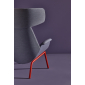 Кресло мягкое с подголовником PEDRALI Ila сталь, ткань оранжевый Фото 8
