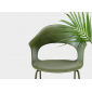 Кресло пластиковое Scab Design Lady B Go Green сталь, технополимер оливковый Фото 5