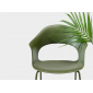 Кресло пластиковое Scab Design Lady B Go Green сталь, технополимер оливковый Фото 6