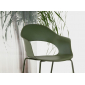 Кресло пластиковое Scab Design Lady B Go Green сталь, технополимер оливковый Фото 8