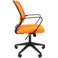 Кресло компьютерное Chairman 698 металл, пластик, ткань, сетка, пенополиуретан черный, оранжевый Фото 4