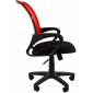 Кресло компьютерное Chairman 969 металл, пластик, ткань, сетка, пенополиуретан черный, красный Фото 4