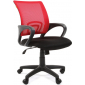 Кресло компьютерное Chairman 696 Black металл, пластик, ткань, сетка, пенополиуретан черный, красный Фото 1