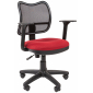 Кресло компьютерное Chairman 450 металл, пластик, ткань, сетка, пенополиуретан черный, бордовый Фото 1