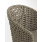 Кресло плетеное с подушкой Garden Relax Ninfa алюминий, тик, роуп, sunbrella Фото 2