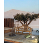Скамейка деревянная трехместная Garden Relax Veradero тик Фото 7