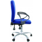 Кресло компьютерное Chairman 9801 металл, пластик, ткань, пенополиуретан серебристый, голубой Фото 4