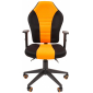 Кресло компьютерное Chairman Game 8 металл, пластик, ткань, пенополиуретан черный/оранжевый Фото 2