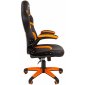 Кресло компьютерное Chairman Game 18 металл, пластик, экокожа, ткань, пенополиуретан черный/оранжевый Фото 4