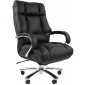 Кресло компьютерное Chairman 405 металл, кожа, пенополиуретан черный Фото 1