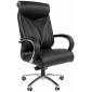 Кресло компьютерное Chairman 420 металл, кожа, пенополиуретан черный Фото 1
