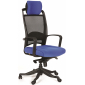 Кресло компьютерное Chairman 283 металл, пластик, ткань, сетка, пенополиуретан черный/синий Фото 1