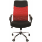 Кресло компьютерное Chairman 610 металл, пластик, ткань, сетка, экокожа, пенополиуретан черный/красный Фото 2